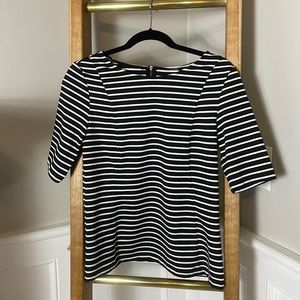 Black and White Striped Shirt
